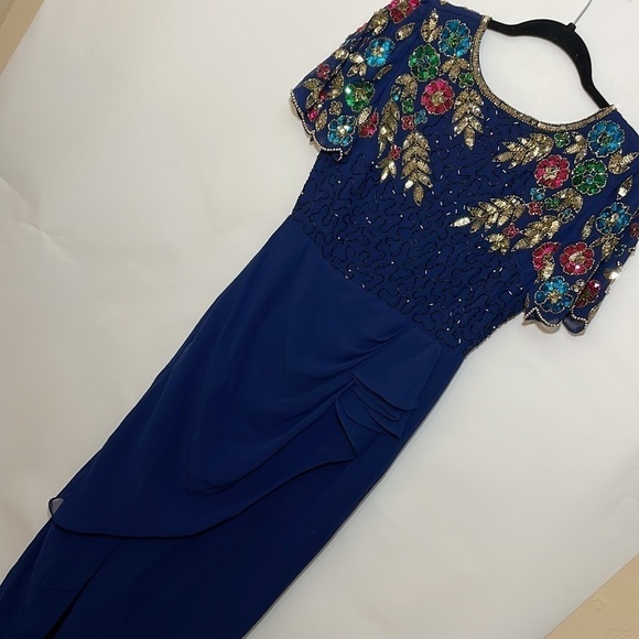 ASOS Virgos Lounge Tall Arian Embellished Maxi Dress
With Frill Wrap Skirt - Picture 6 of 13